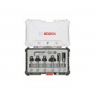 Sada zarovnávacích a ohraňovacích fréz s vřetenem, st. 6mm 6 ks Bosch - 2607017468